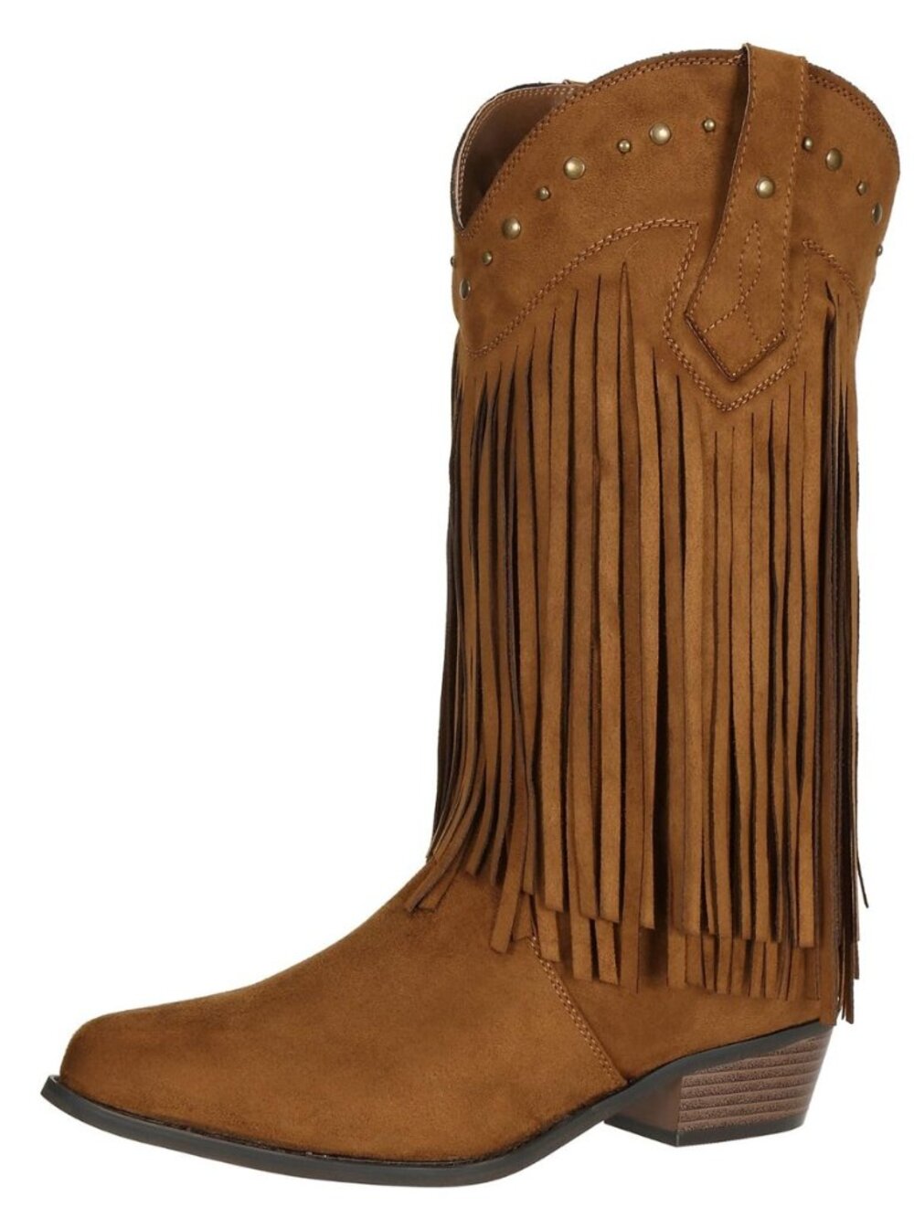 Women's Wide Calf Fringe Boots Wide Width Western Cowgirl Cowboy Tassel Boots